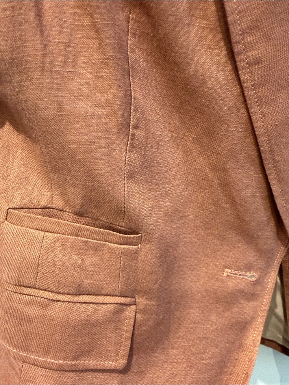 Dex Rust-Colored Single-Button Blazer - Picture 3 of 3